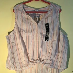 Lucky Brand NWT sleeveless striped top.
